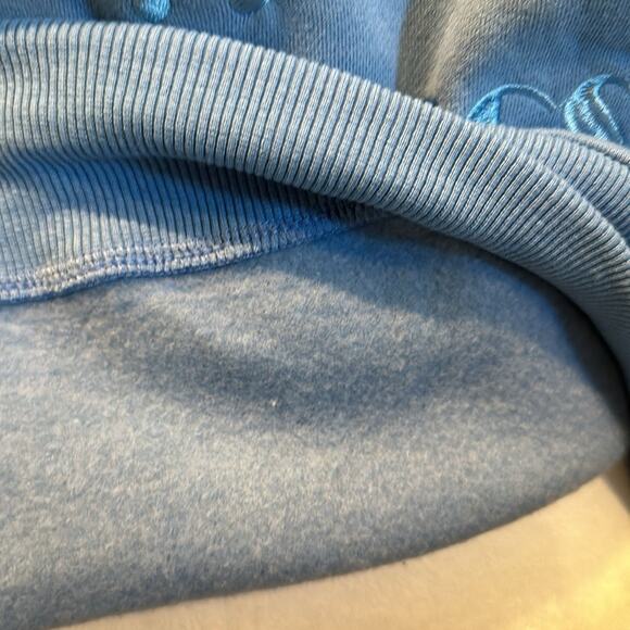 Bailey Rose Medium Embroidered “Malibu Athletics” Blue Crewneck Pullover - Picture 13 of 13